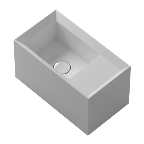 Parisi Cut 450 x 250 Wall Basin RH with Tap Landing