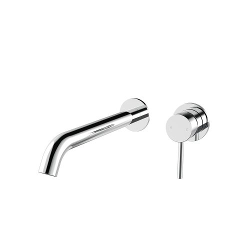 Axus Pin wall mount basin/bath mixer - 220mm spout (pin down)