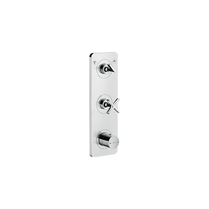 AXOR Thermostatic module 380/120 for concealed installation for 2 functions with plate