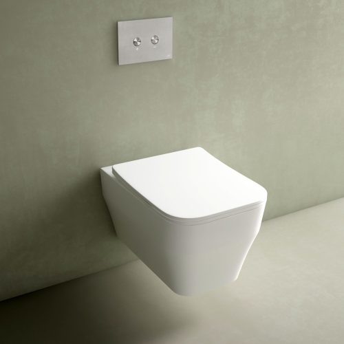 Studio Bagno Synthesis Eco Rimless Wall Hung Toilet