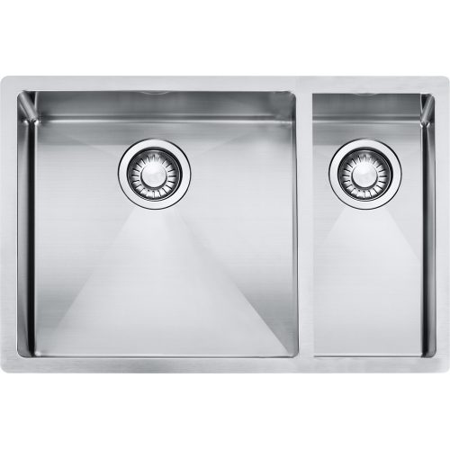 Franke PZX260SBR Planar 1 & 1/3 Bowl Sink