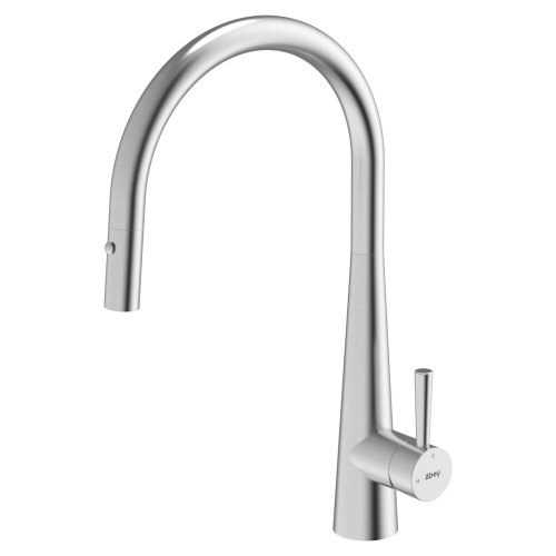 Abey 304 Gooseneck Pull Out with Dual Spray Function Kitchen Mixer
